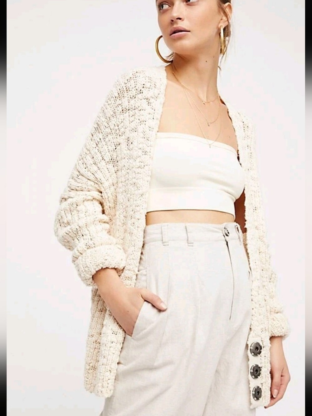 Free People Fun Times Cardi Cardigan Sweater